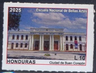 Stamp, National School of Fine Arts, Honduras,  , Schools, Townscapes / City Views