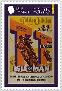 Stamp, Tourism Posters of Isle of Man, Isle of Man,  , Motorcycles, Promotional Posters, Tourism