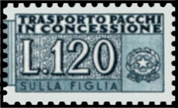 Stamp, Concession Parcel - Wmk. Stars I - Laid Paper - Right Part, Italy,  , Coats of Arms, Postal Services