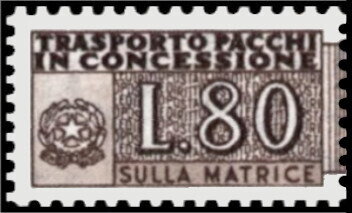 Concession Parcel - Wmk. Stars I . Laid Paper - Left Part