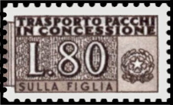 Concession Parcel - Wmk. Stars I . Laid Paper - Right Part