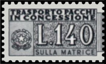 Stamp, Concession Parcel - Wmk. Stars II - 2nd Issue - Right Part, Italy,  , Coats of Arms, Postal Services