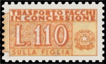 Concession Parcel - Wmk. Stars II - 2nd Issue - Right Part