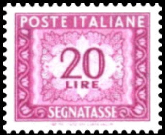 Stamp, Numeral - 2nd issue - Wmk. stars II, Italy,  , Numbers, Postal Services