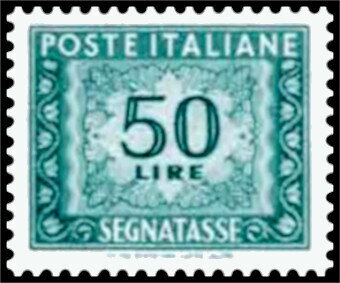 Stamp, Numeral - 2nd issue - Wmk. stars II, Italy,  , Numbers, Postal Services