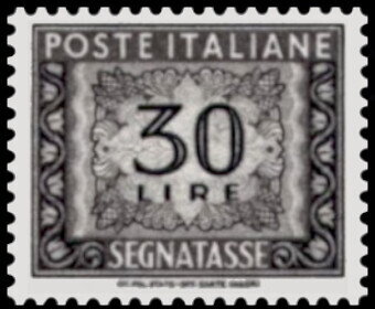 Stamp, Numeral - Wmk. stars IV - Vinyl Gum, Italy,  , Numbers, Postal Services
