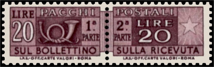 Post Horn - Vinyl Gum - Inscription below