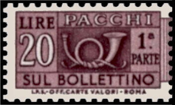 Post Horn - Vinyl Gum - Inscription below - 1st part