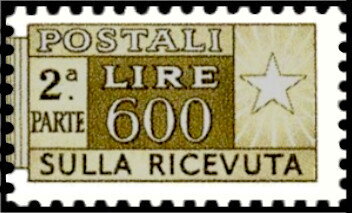 Stamp, Post Horn - Wmk. stars I, laid paper - 2nd part, Italy,  , Postal Services, Stars