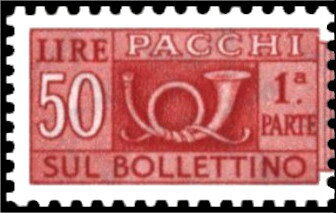 Post Horn - Wmk. stars II 65° - 2nd issue - 1st part