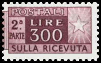 Post Horn - Wmk. stars II 65° - 2nd issue - 2nd part