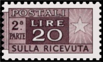 Post Horn - Wmk. stars II 65° - 2nd issue - 2nd part