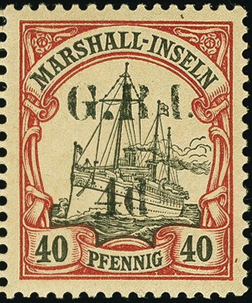 SMS "Hohenzollern" - Surcharged