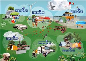 Mini Sheet, Camping in the Netherlands, Netherlands,  , Butterflies and Moths, Tourism, Vehicles