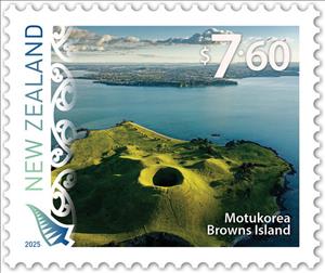 Stamp, Browns Island, New Zealand,  , Landscapes