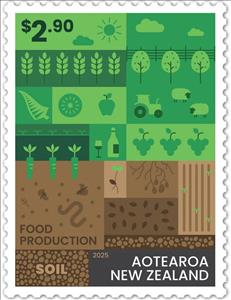 Stamp, Food Production, New Zealand,  , Environment Protection