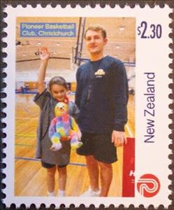 Stamp, Pionner Basketball Club Officer and Referee, New Zealand,  , Basketball