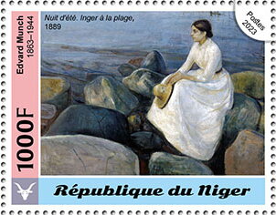 Edvard Munch (1863–1944), "Inger on the Beach", 1889