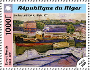 Edvard Munch (1863–1944), "The Harbour in Lübeck", 1906–1907