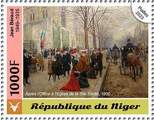 Jean Béraud (1849–1935), "After The Office At The Church Of
