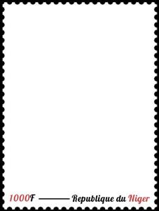 Stamp, Personalized Stamp, Niger,  