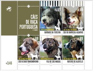 Mini Sheet, Dog Breeds of Portugal, Portugal,  , Animals (Fauna), Dogs, Mammals