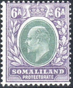 Stamp, King Edward VII, Somaliland Protectorate - British Somaliland,  