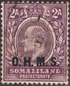 Stamp, King Edward VII overprinted OHMS, Somaliland Protectorate - British Somaliland,  