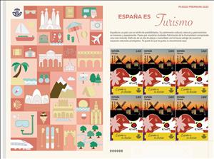 Mini Sheet, Tourism : Spain Is Your Destiny, Spain,  , Tourism, Windmills