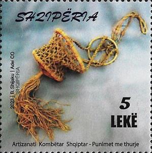 Stamp, Albanian National Handicrafts, Albania,  , Crafts