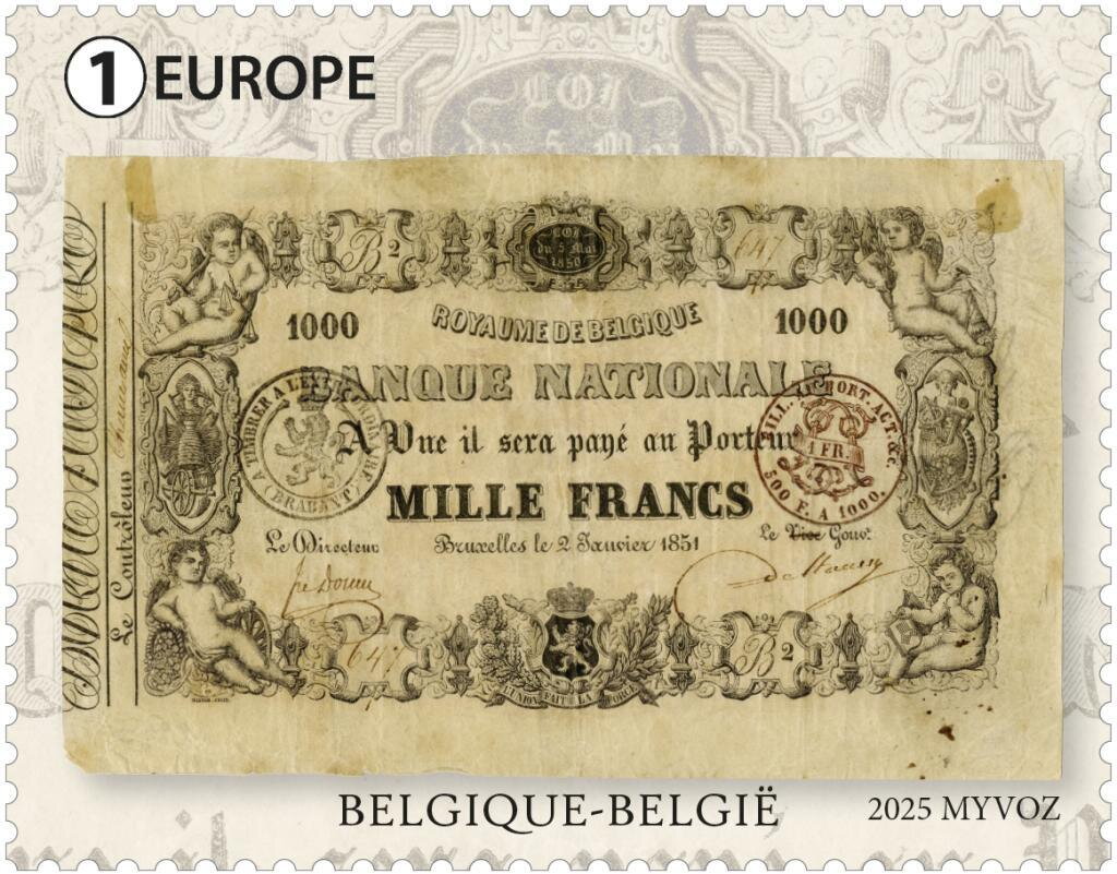 1851 1000 Fr Banknote