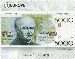 Stamp, 1982 5000 Fr Banknote, Belgium,  , Banknotes