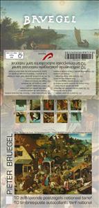 Booklet, Art of Pieter Brughel, Belgium,  , Art, Dogs, Sailing Ships, Ships