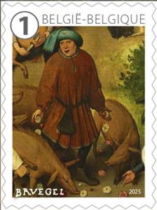 Stamp, Art of Pieter Brughel, Belgium,  , Art