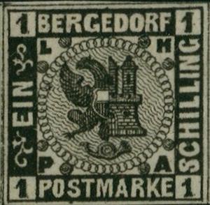 Stamp, Coat of Arms, Bergedorf,  , Coats of Arms