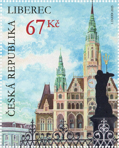 Historic town hall and square: Liberec