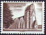 Stamp, Grundtvig Church, Copenhagen, Denmark,  , Churches - Cathedrals - Basilicas - Chapels