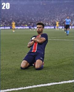 Stamp, Désiré Doué - First Goal, France,  , Athletes, Famous People, People, Stadiums