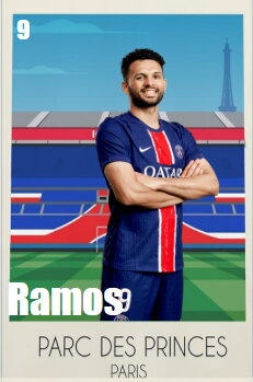 Stamp, Gonçalo Ramos (forward), France,  , Famous People, Football (Soccer), People, Sports, Sports Clubs, Stadiums