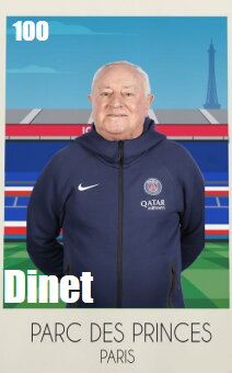 Stamp, Jean-Claude Dinet (volunteer intendant), France,  , Famous People, Football (Soccer), People, Sports, Sports Clubs, Stadiums