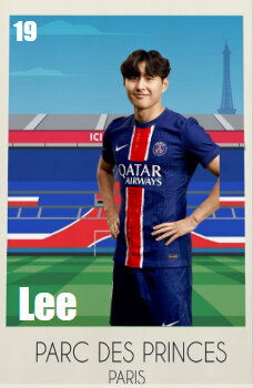 Stamp, Lee Kang-in (midfielder), France,  , Famous People, Football (Soccer), People, Sports, Sports Clubs, Stadiums