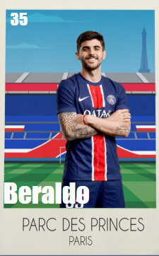 Stamp, Lucas Beraldo (defender), France,  , Famous People, Football (Soccer), People, Sports, Sports Clubs, Stadiums