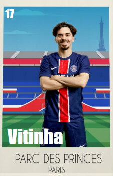 Stamp, Vitinha (Vítor Machado Ferreira) (midfielder), France,  , Famous People, Football (Soccer), People, Sports, Sports Clubs, Stadiums