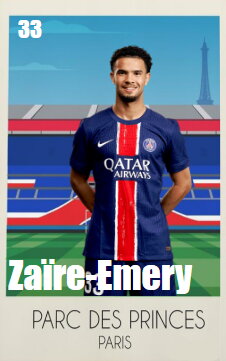 Stamp, Warren Zaïre-Emery (midfielder), France,  , Famous People, Football (Soccer), People, Sports, Sports Clubs, Stadiums