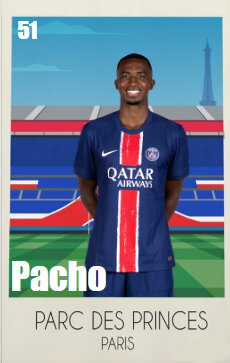 Stamp, Willian Pacho (defender), France,  , Famous People, Football (Soccer), People, Sports, Sports Clubs, Stadiums