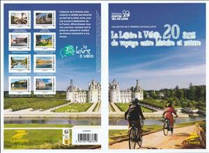 Souvenir Sheet, Cycling down the Loire. 20 year voyage between Nature and..., France,  , Aqueducts, Canals, Castles, Cycling, Gardens, Rivers, Sailing