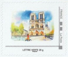 Cycling in front of Notre Dame de Paris