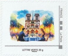 Dinner in front of Notre Dame de Paris