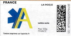 Stamp, Gratacos Ambulance SOS Atlantic, France,  , Taxis, Vehicles