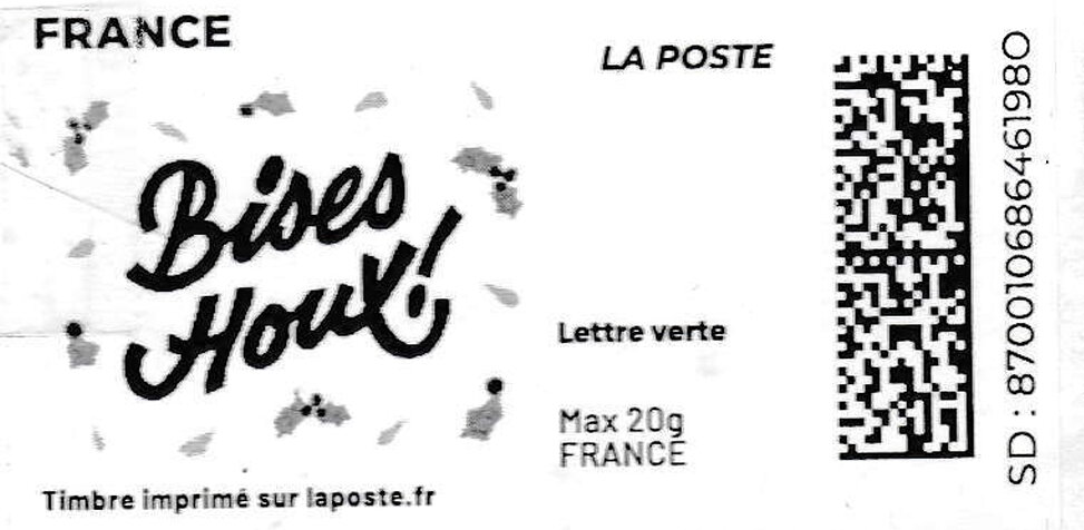 Holly Kisses / Bises Houx. in black
